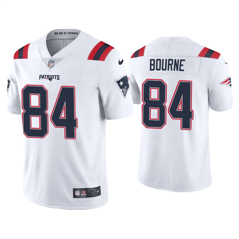 Youth New England Patriots #84 Kendrick Bourne 2021 White Vapor Untouchable Limited Stitched Jersey Youth New England Patriots #84 Kendrick Bourne 2021 White Vapor Untouchable Limited Stitched Jersey